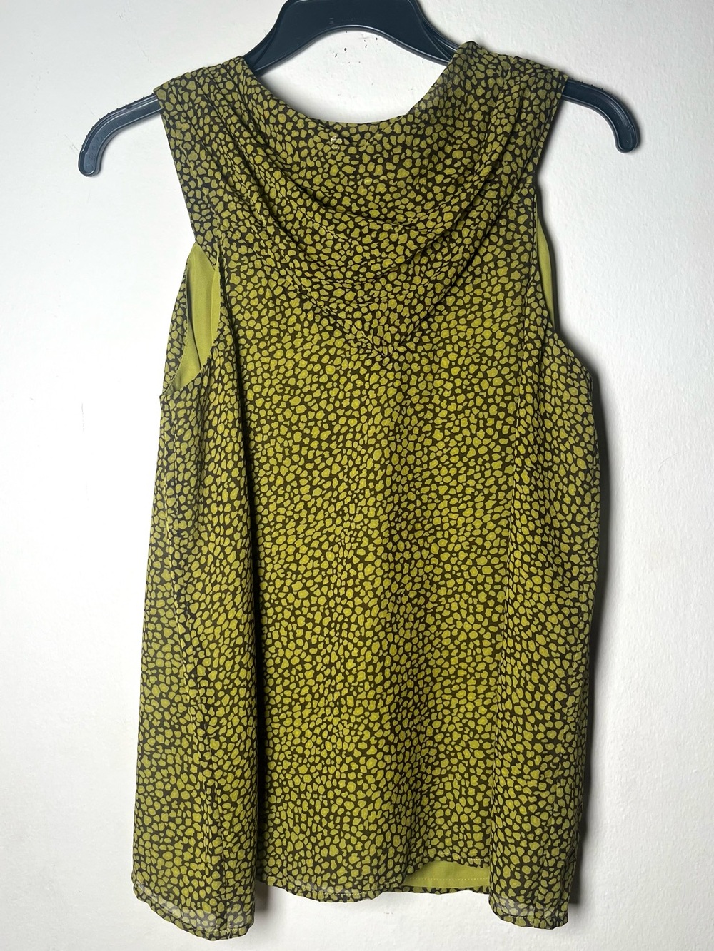 MICHAEL Michael Kors Olive Green and Black Printed Sleeveless Dress